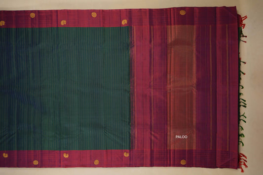 vintage kanjivaram silk saree paloo