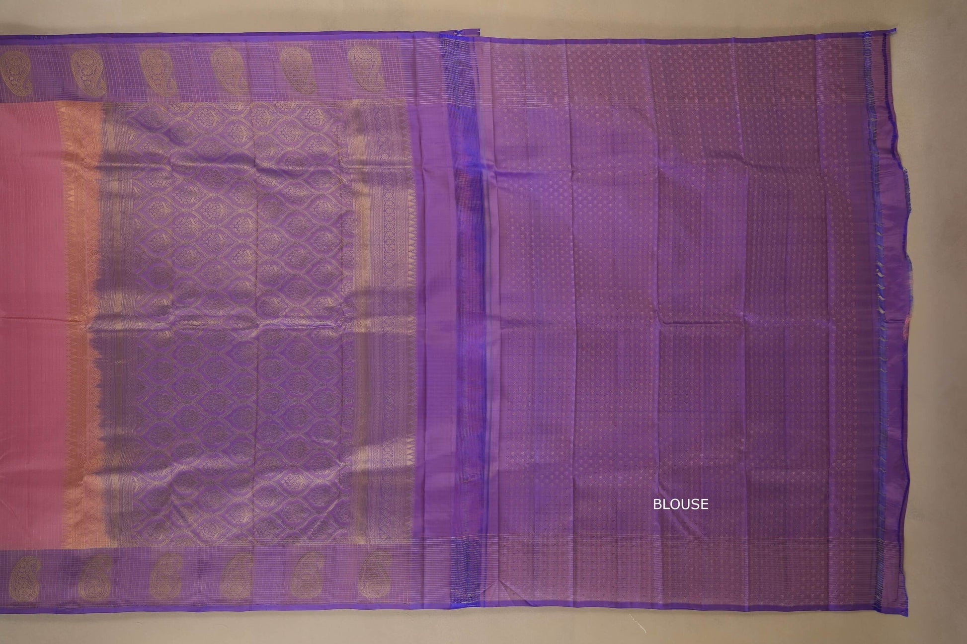 vintage kanjivaram silk saree blouse