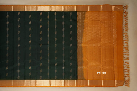 light weight kanchipuram silk saree paloo