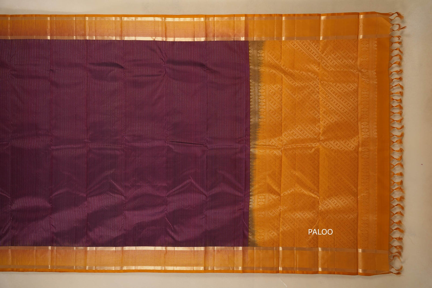 light weight kanchipuram silk saree paloo