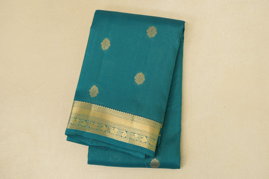 Teal Green Light Weight Kanjivaram Silk Saree SS8819