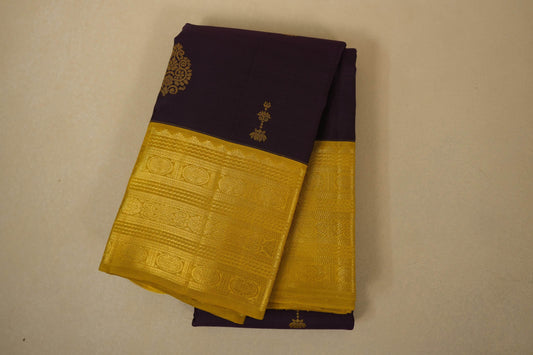 Purple Kanjivaram Silk Saree