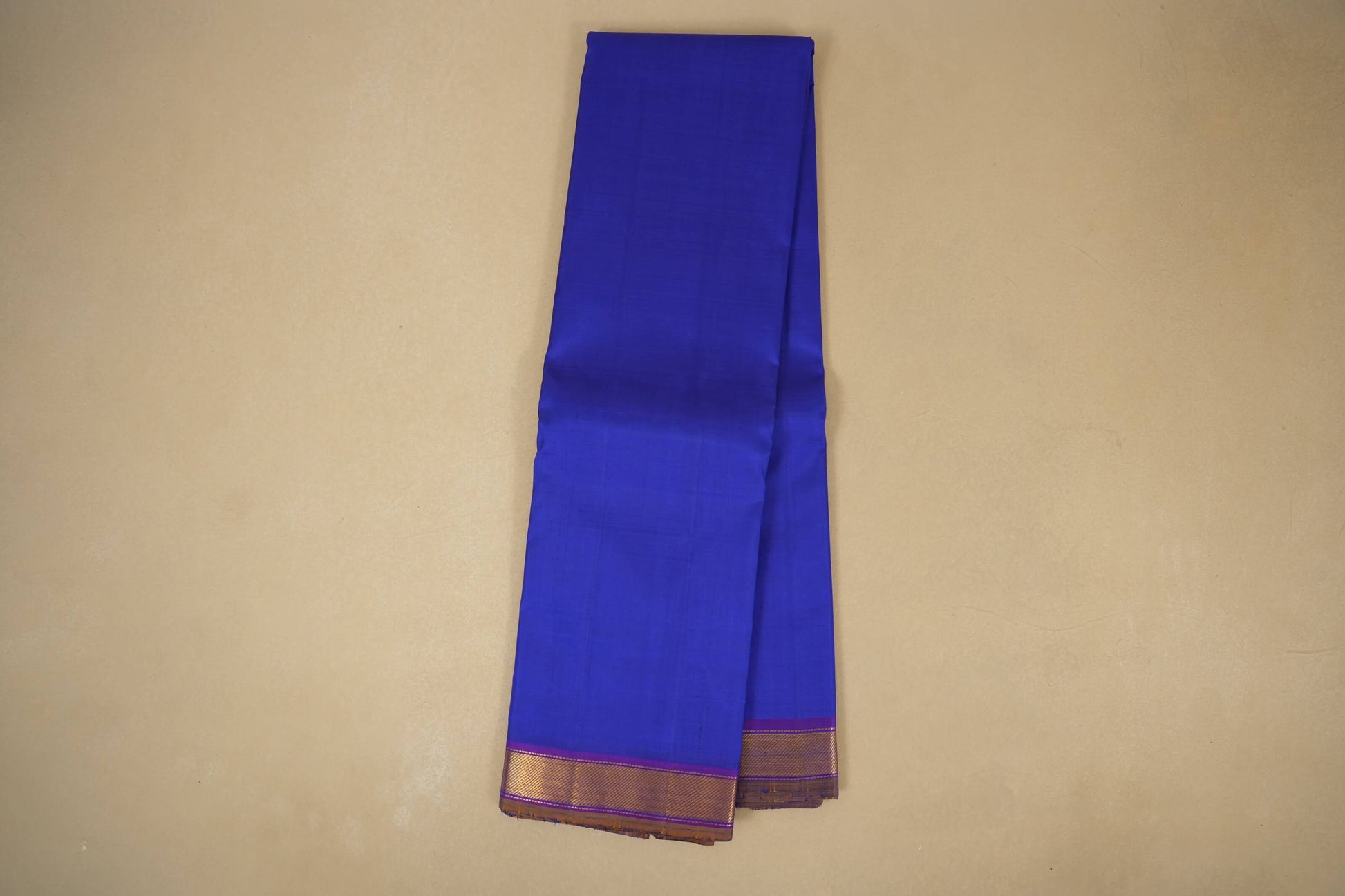 Navy Blue Kanchipuram Silk Saree 