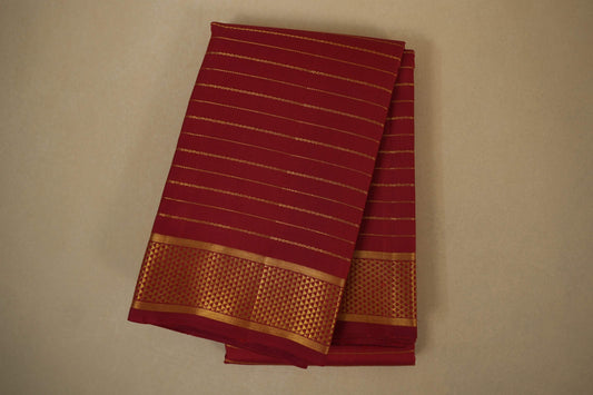 Maroon vintage kanjivaram silk saree