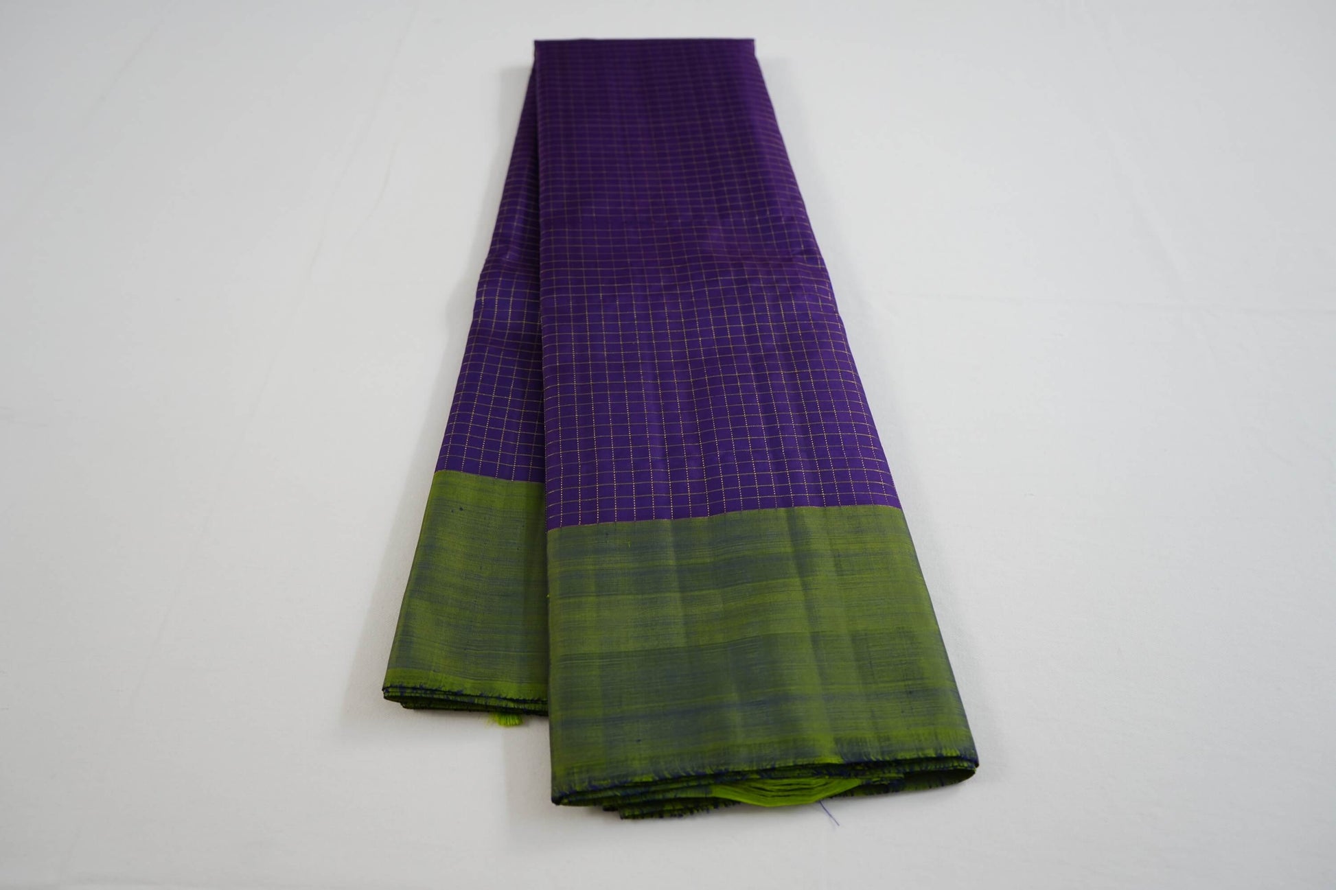 Purple Kanchipuram silk saree