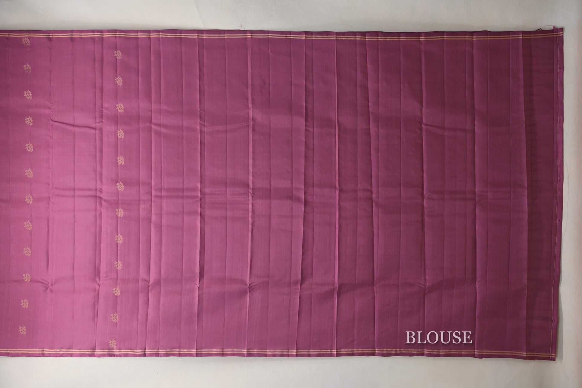 Dusty Mauve Light Weight Kanjivaram Silk Saree blouse