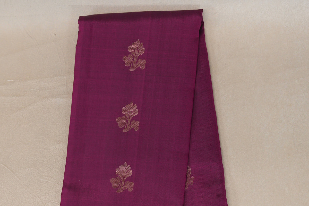 Deep Magenta Light Weight Kanjivaram Silk Saree body