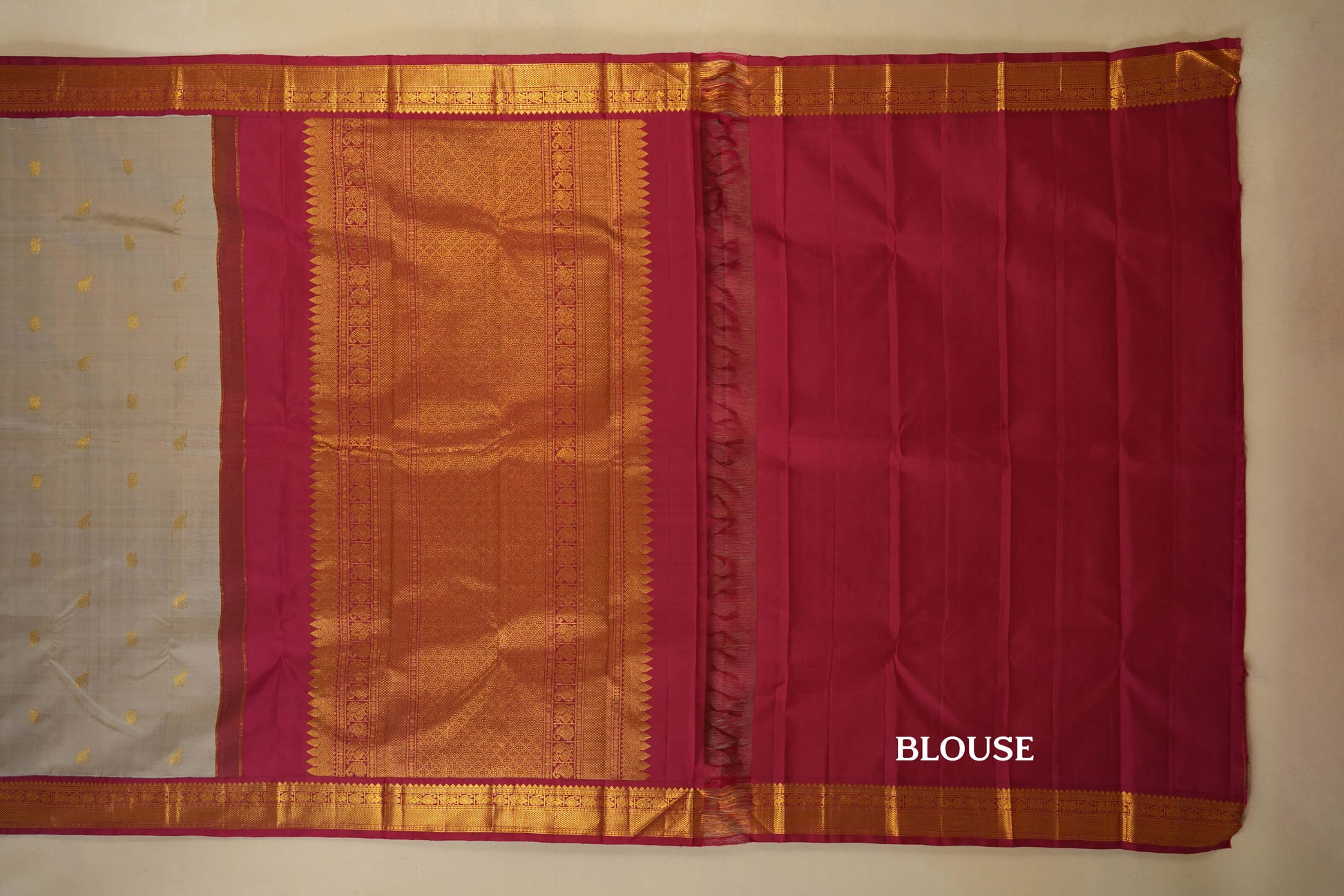 vintage kanjivaram silk saree blouse