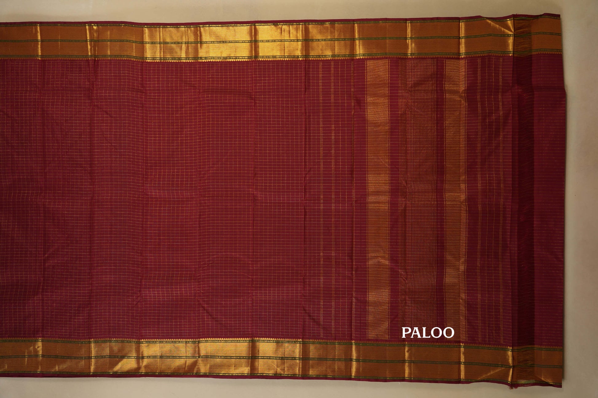 vintage kanjivaram silk saree paloo
