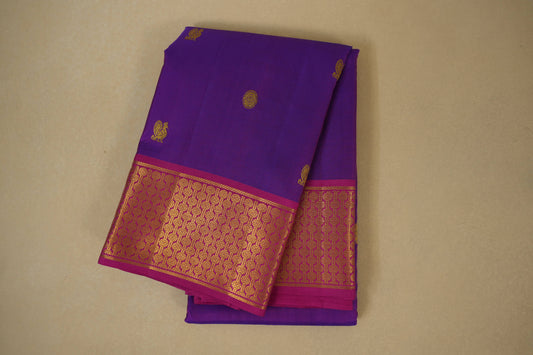 Magenta vintage kanjivaram silk saree