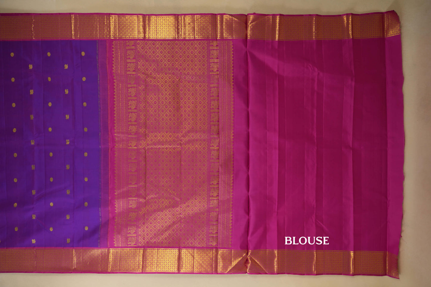 vintage kanjivaram silk saree blouse