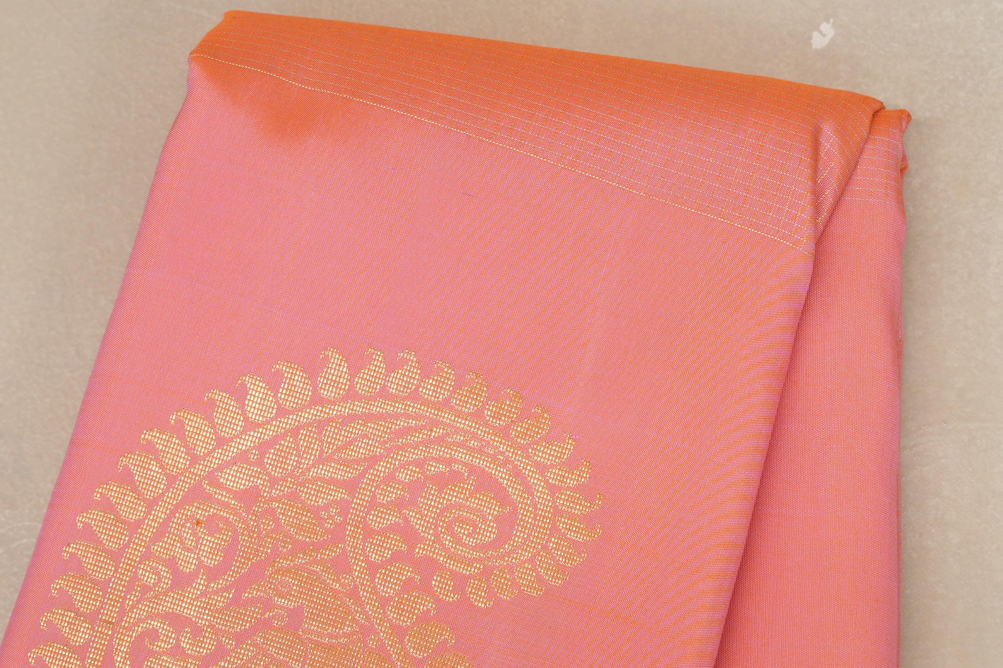 Beige Vintage Kanjivaram Silk Saree SS8863
