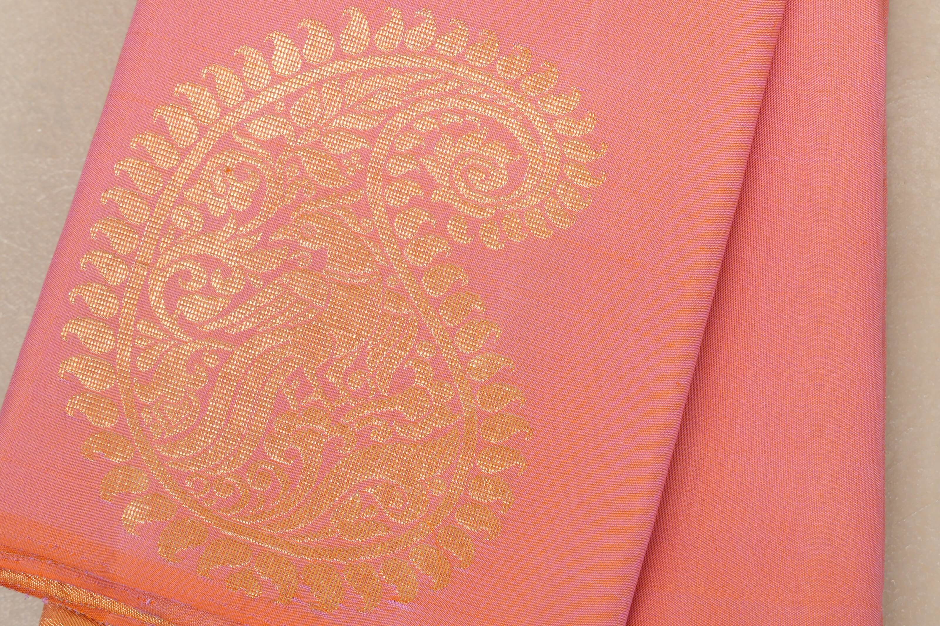 Beige Vintage Kanjivaram Silk Saree SS8863