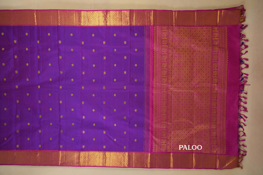 vintage kanjivaram silk saree paloo