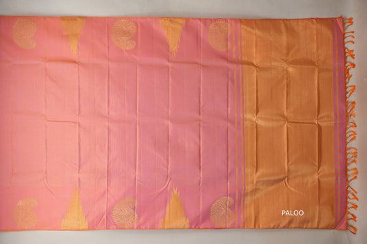 Beige Vintage Kanjivaram Silk Saree SS8863