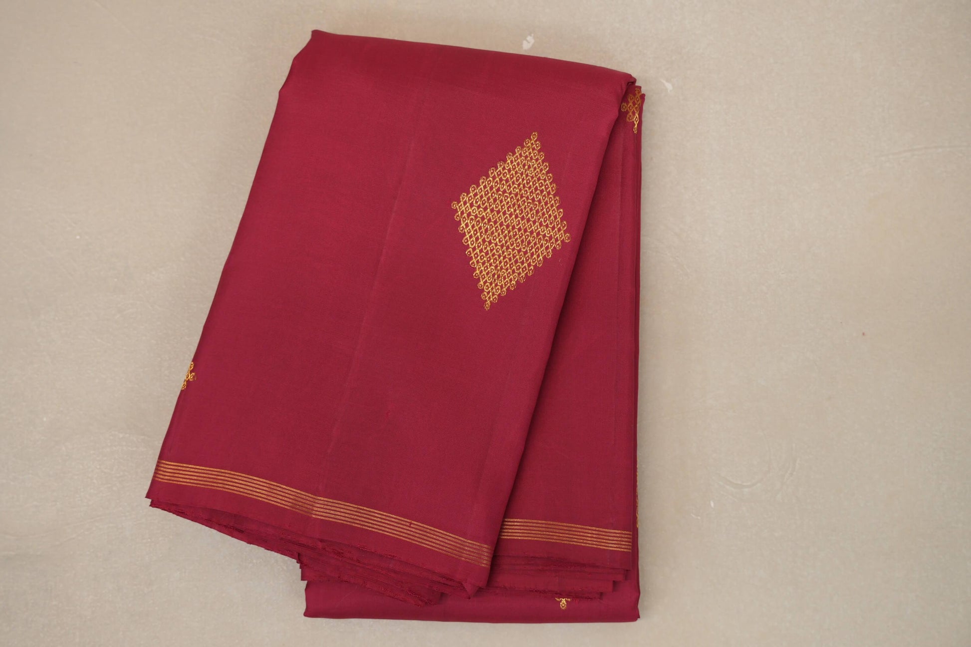 Maroon Vintage Kanjivaram Silk Saree