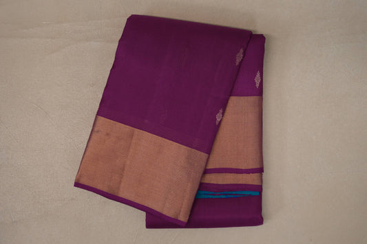 Deep Magenta Light Weight Kanjivaram Silk Saree