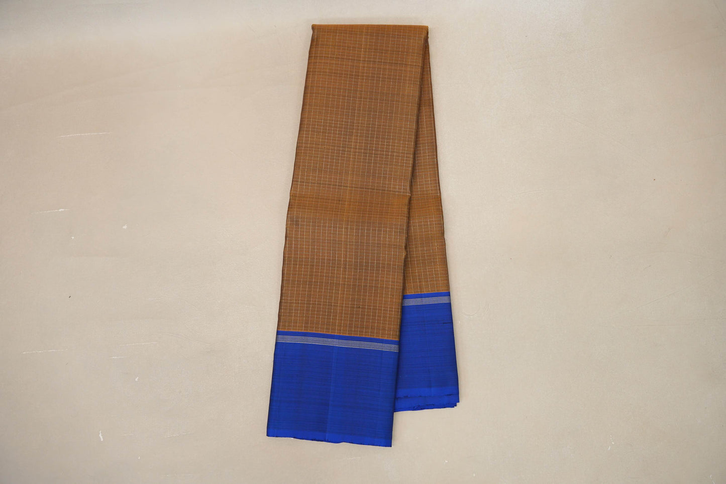 Mehendi Green with Blue border Vintage Kanjivaram Silk Saree SS8868