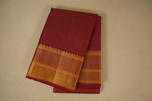 Maroon vintage kanjivaram silk saree
