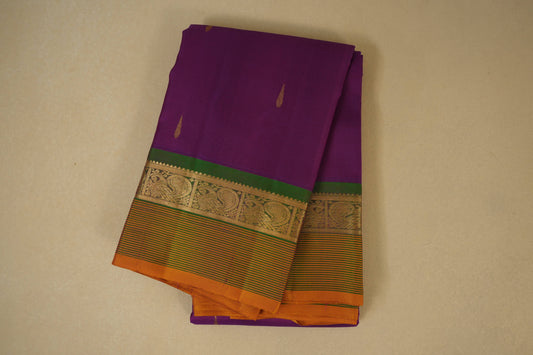 Magenta light weight kanchipuram silk saree