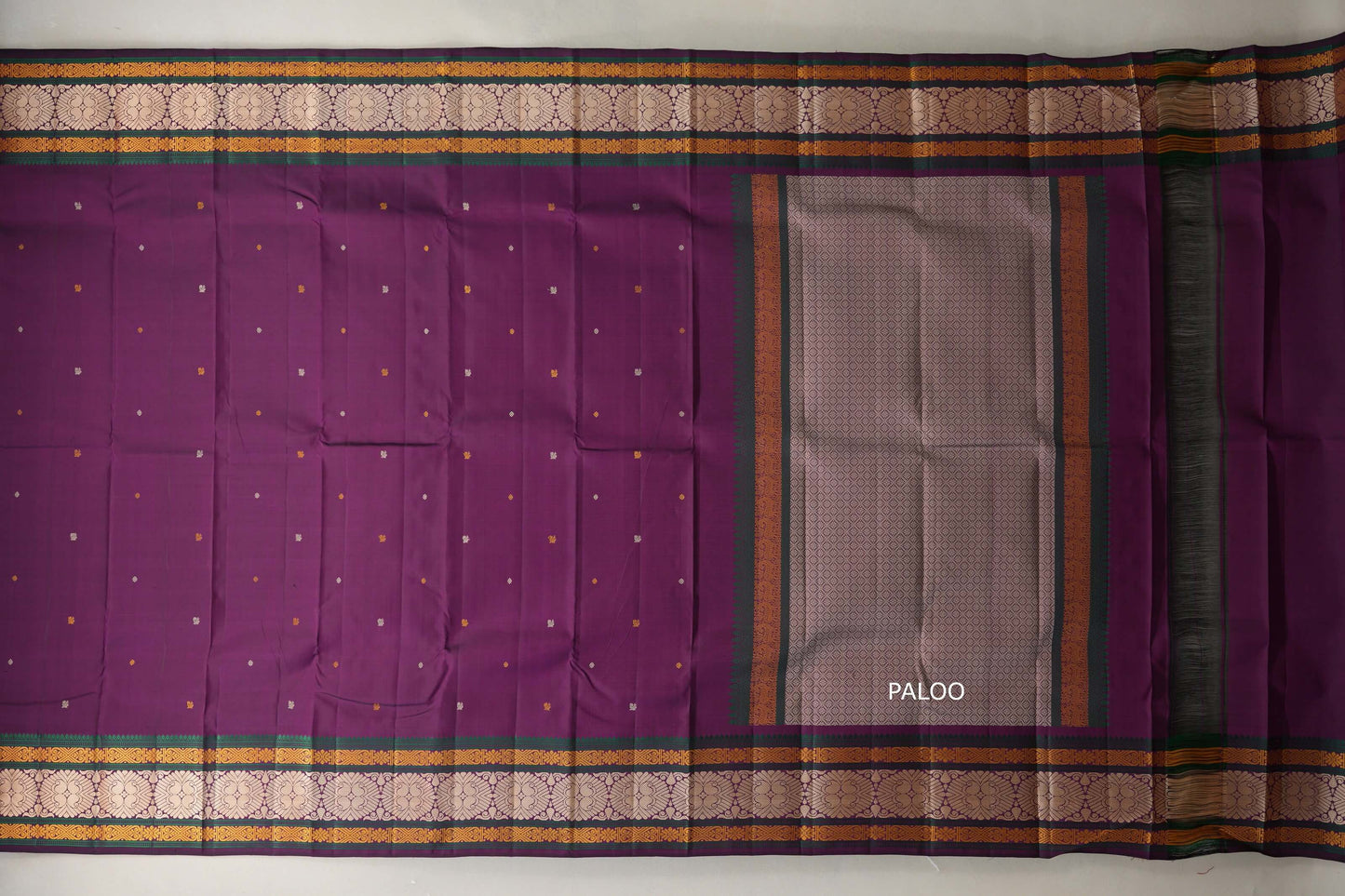 Deep purple Vintage Kanjivaram Silk Saree SS8873