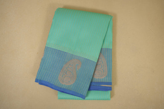 Rama green light weight kanchipuram silk saree