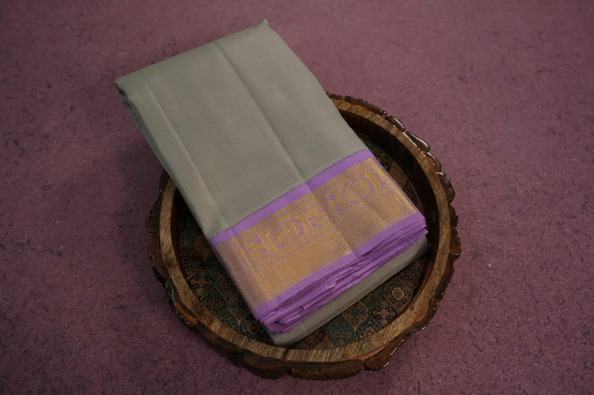 Plain kanchipuram silk saree