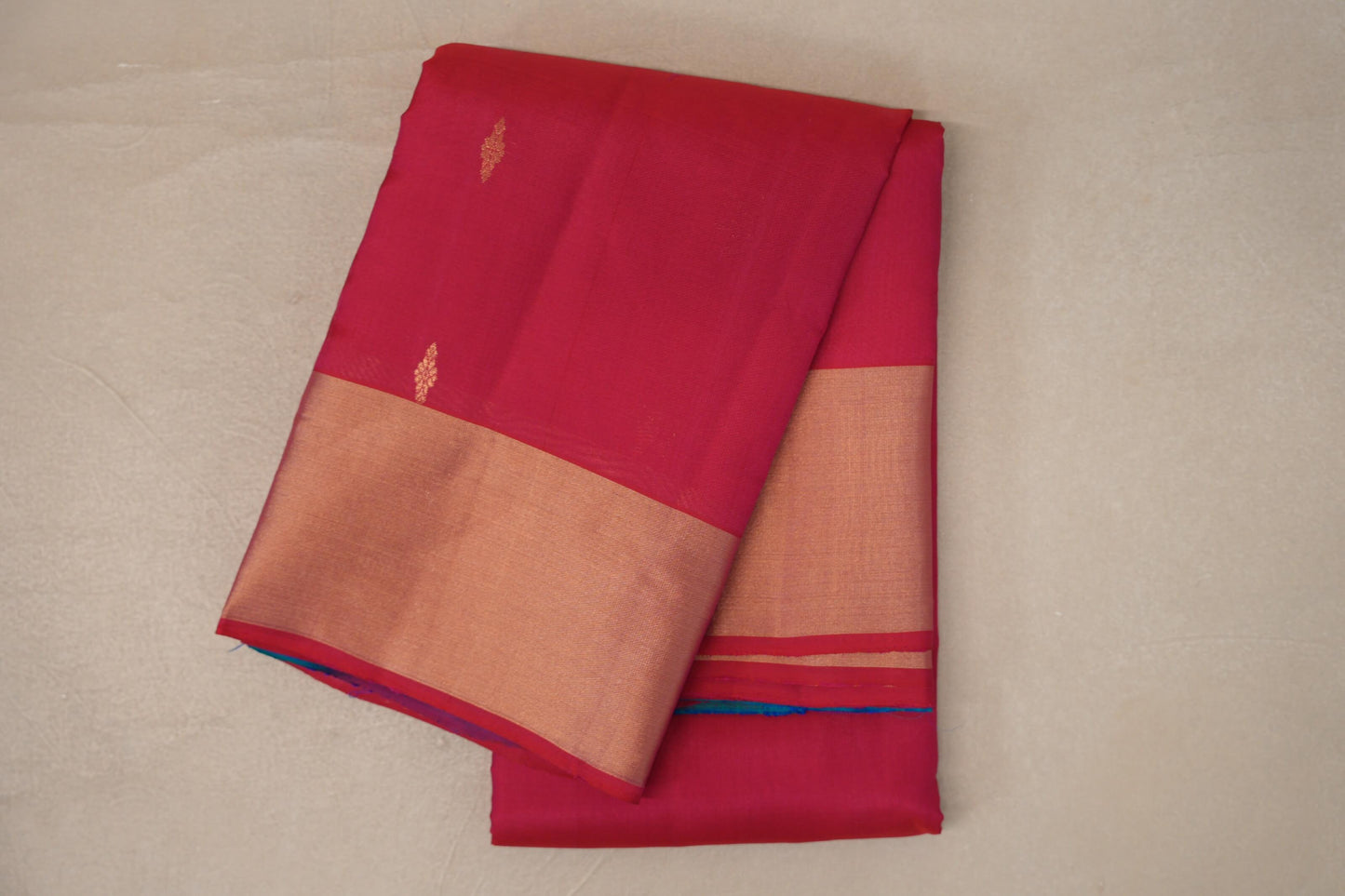 Rani Pink Light Weight Kanjivaram Silk Saree 