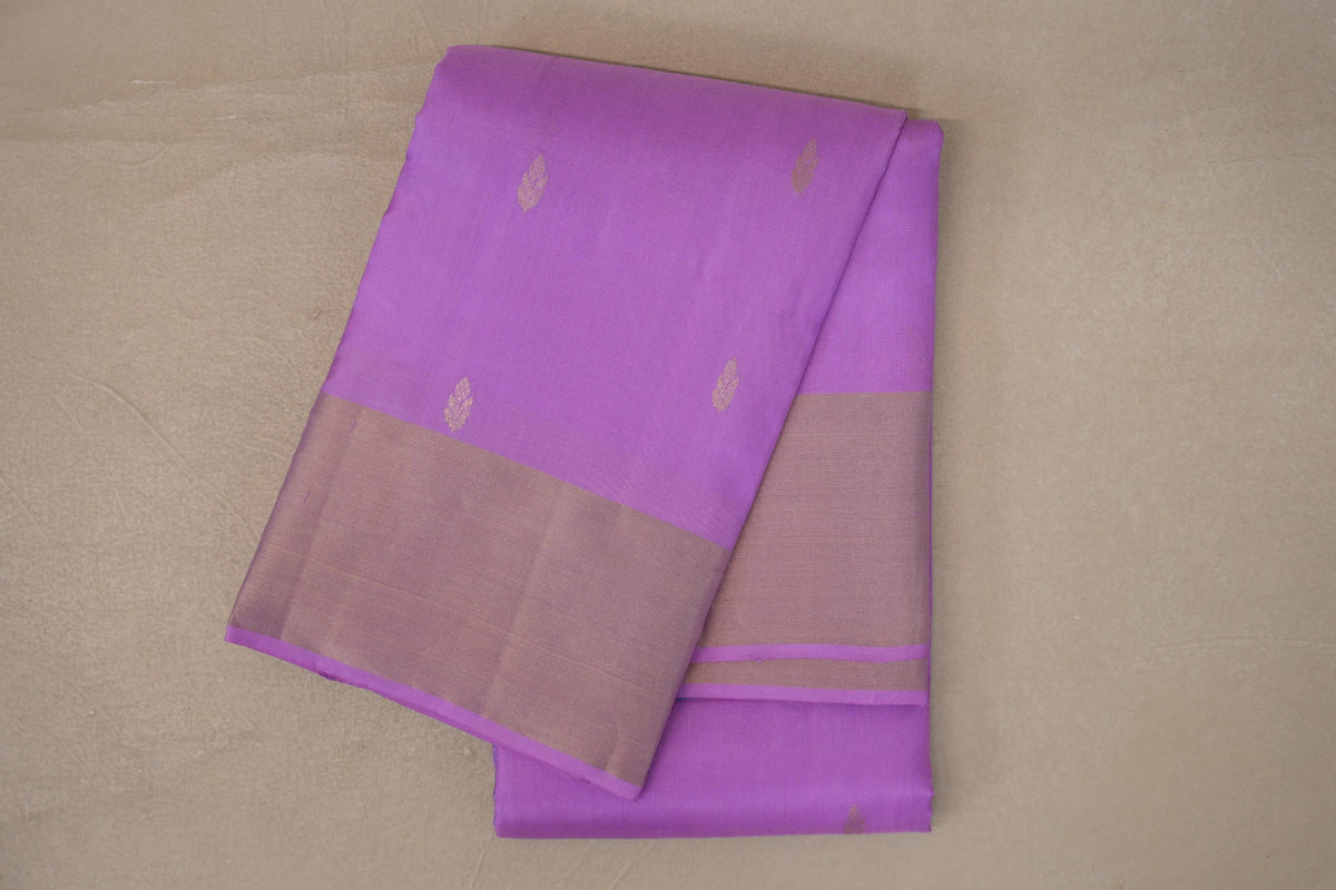 Lavender Pink Light Weight Kanjivaram Silk Saree
