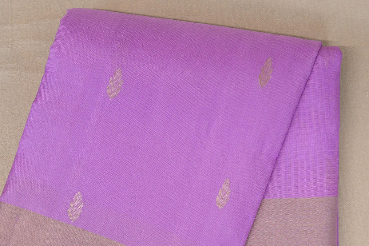 Lavender Pink Light Weight Kanjivaram Silk Saree body