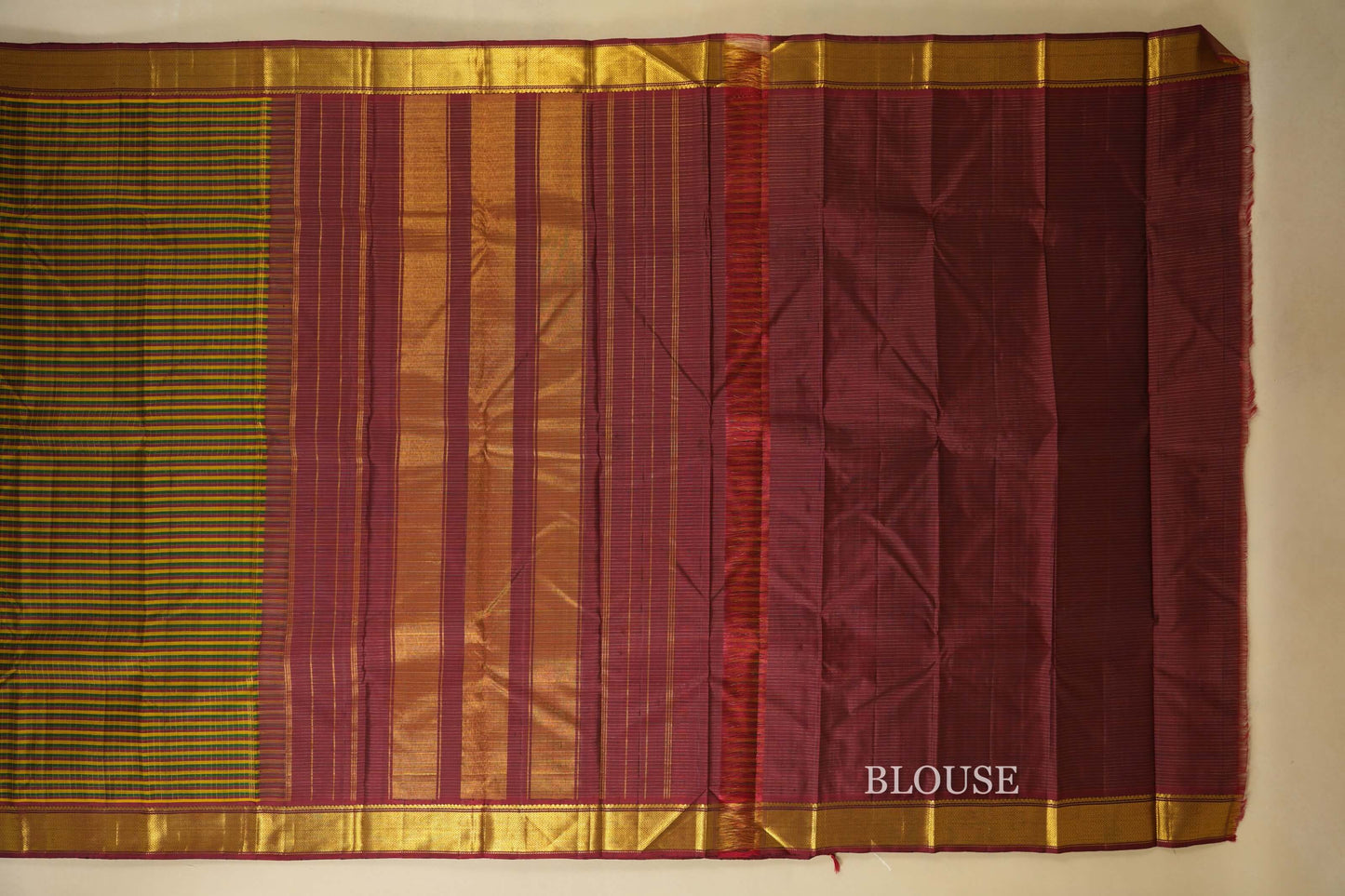 vintage kanjivaram silk saree blouse