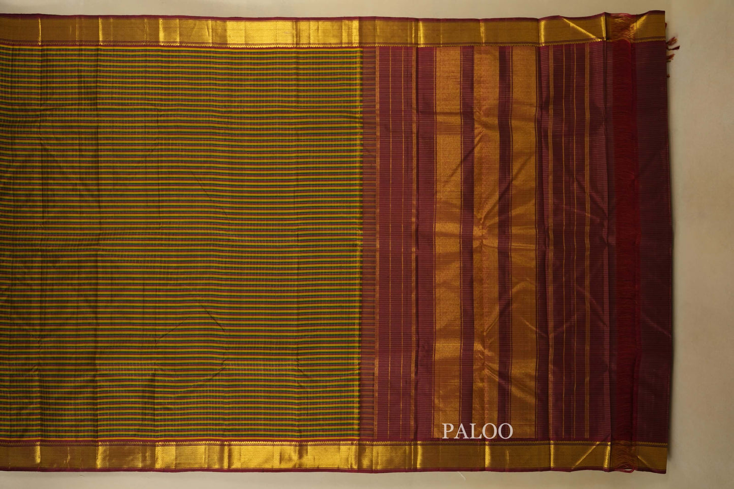 vintage kanjivaram silk saree paloo