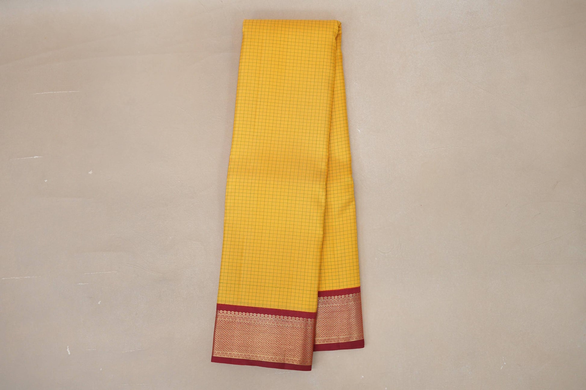 yellow Vintage Kanjivaram Silk Saree online