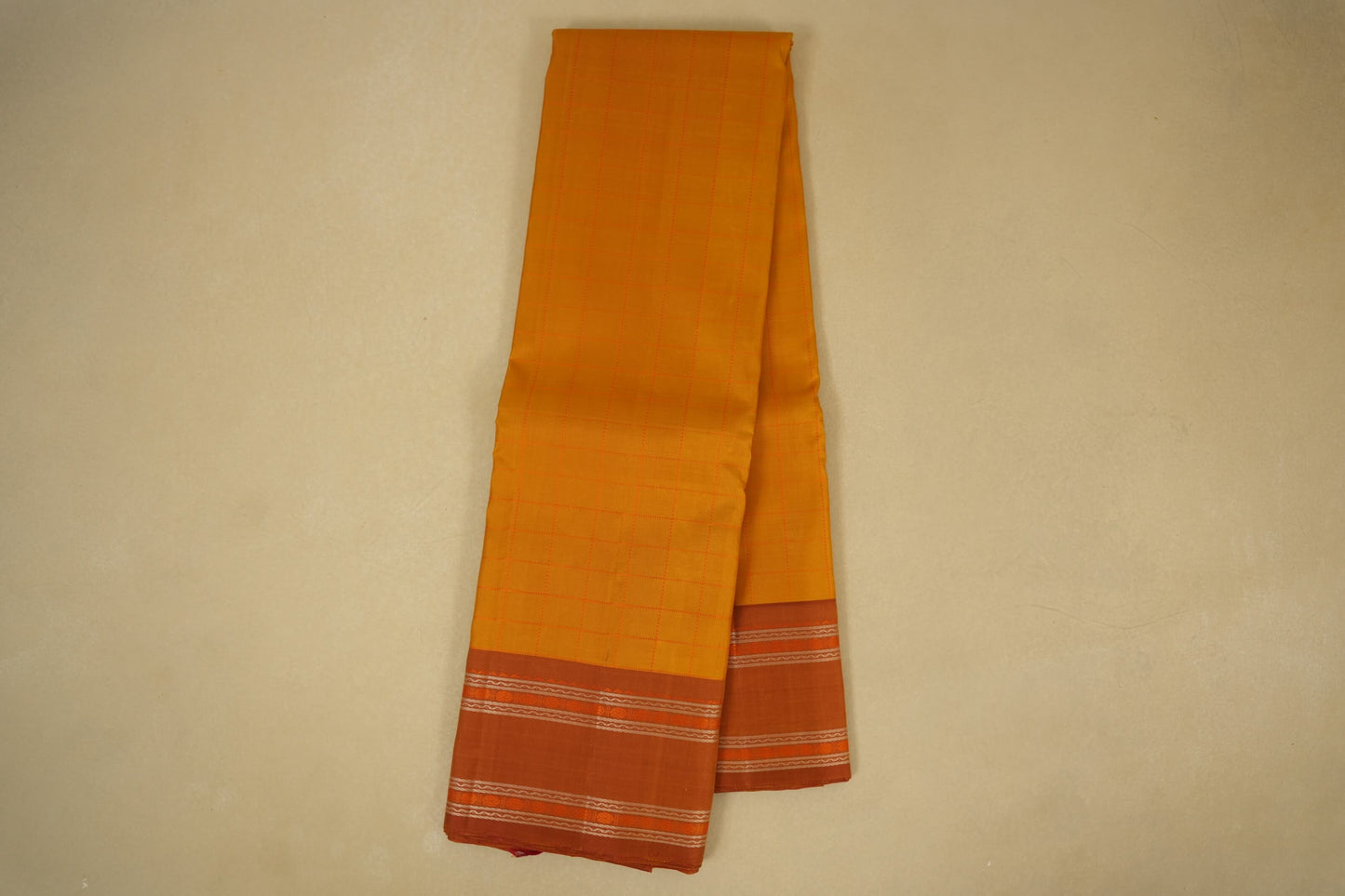 Checked vintage kanjivaram silk saree