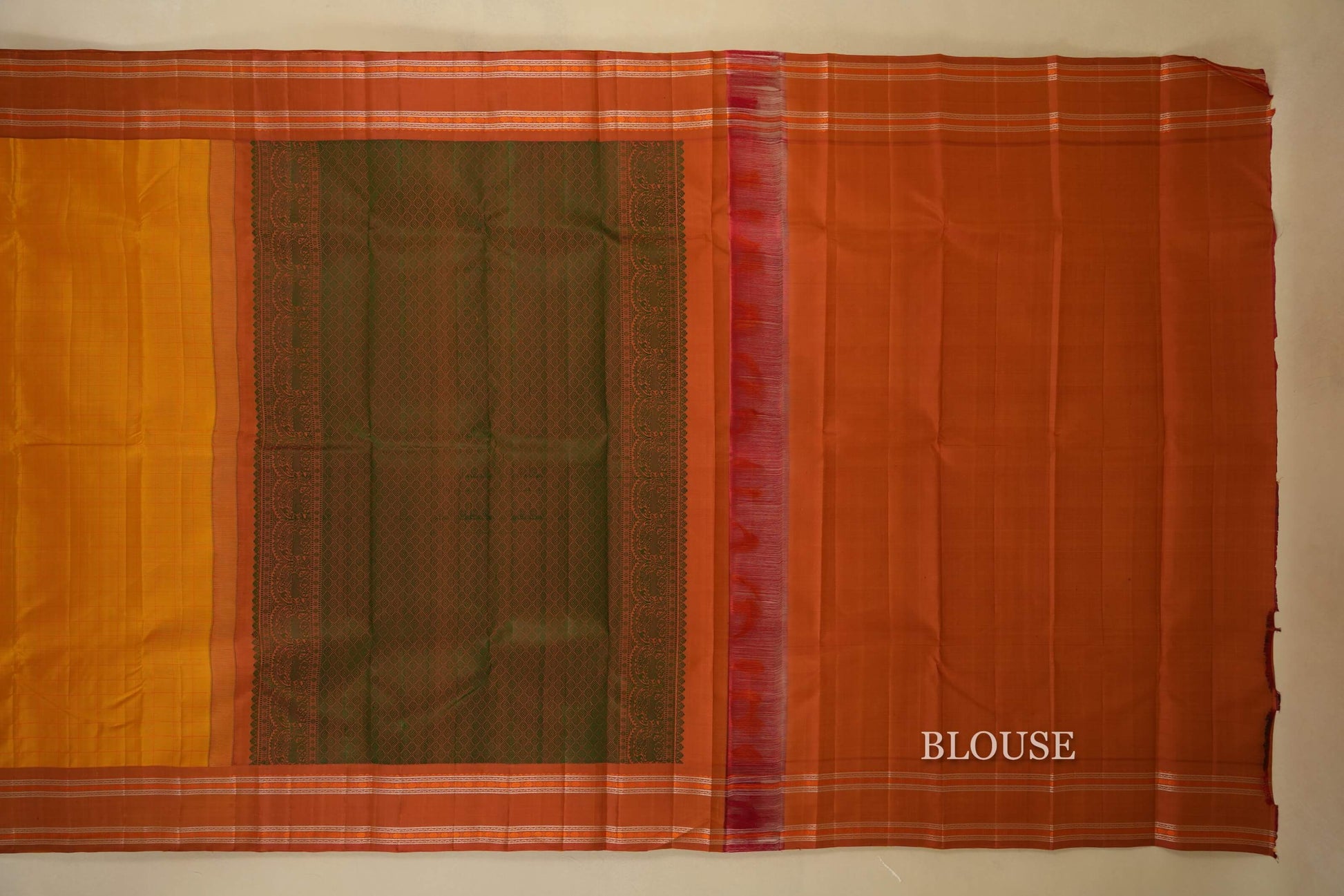 vintage kanjivaram silk saree blouse