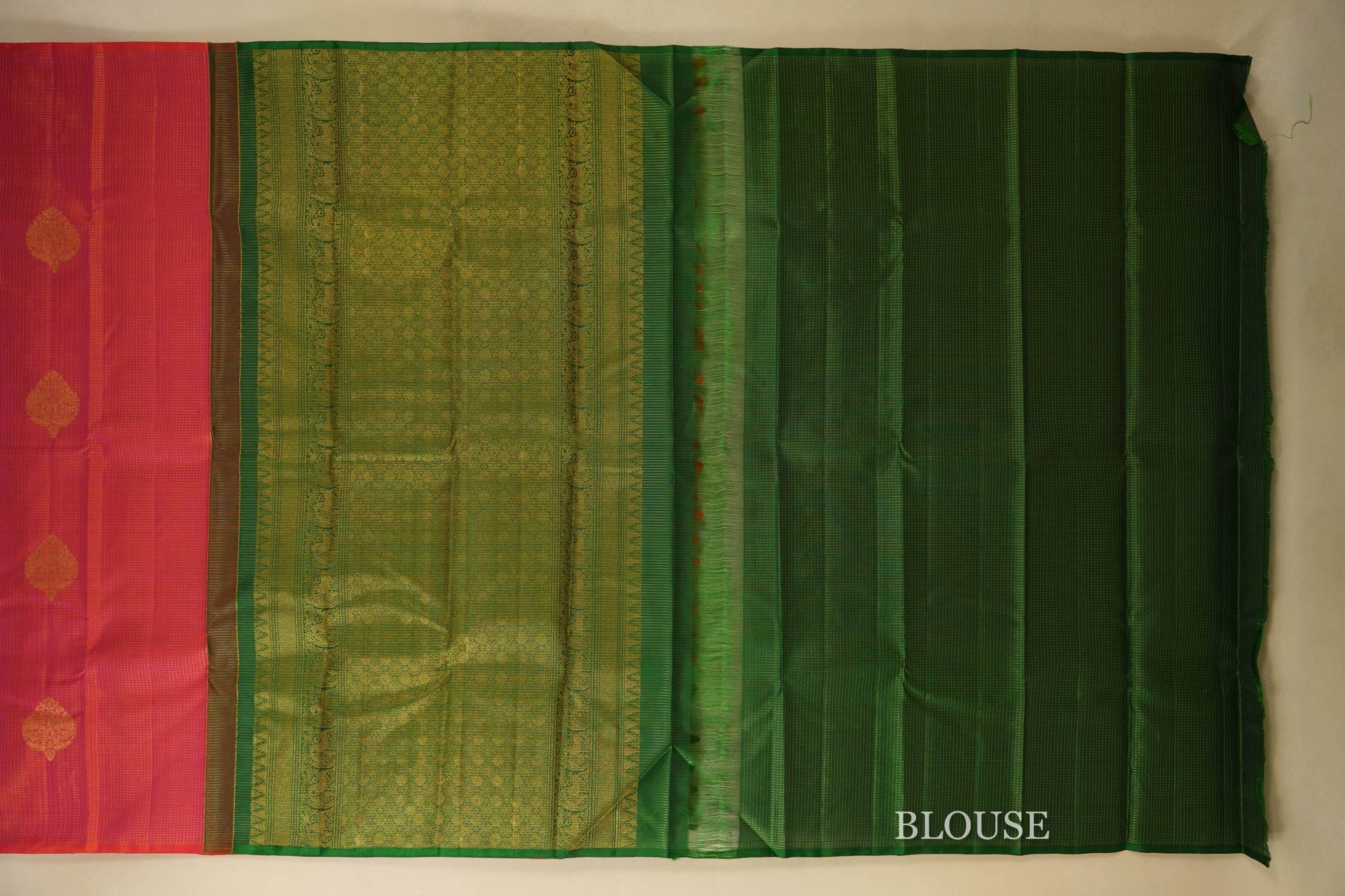 vintage kanjivaram silk saree blouse