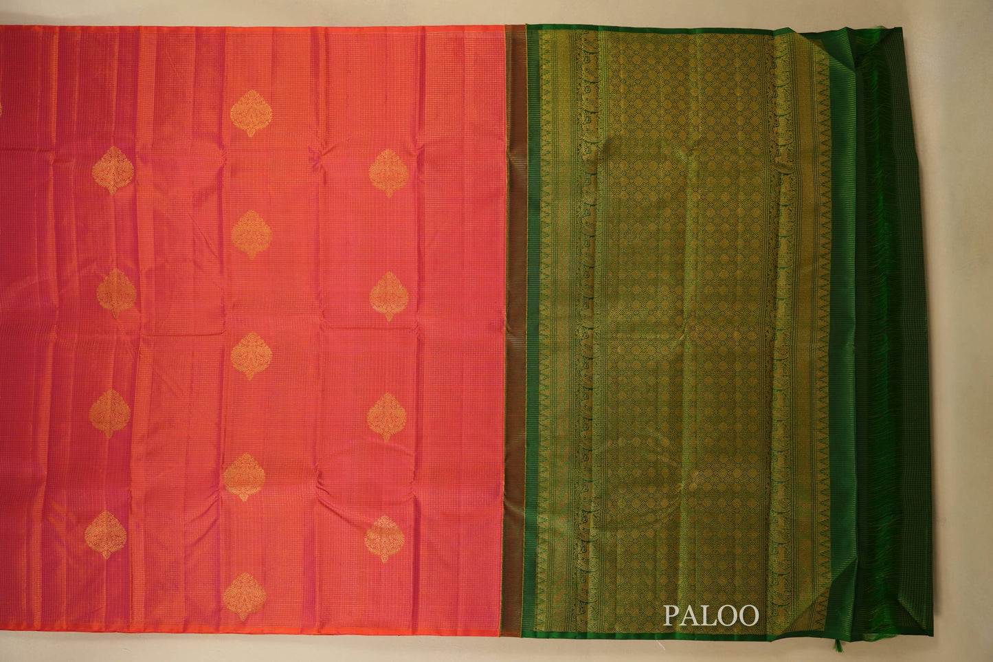 vintage kanjivaram silk saree paloo