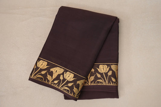 Coffee Brown Mysore Silk Saree