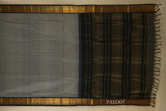 vintage silk cotton saree paloo