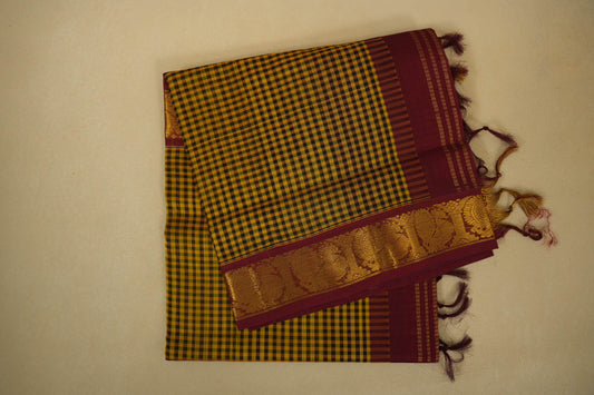 Multi color vintage silk cotton saree