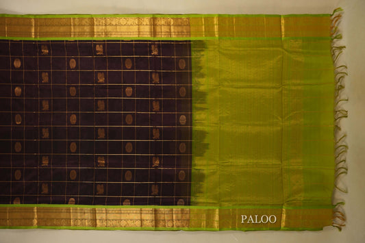 vintage silk cotton saree paloo