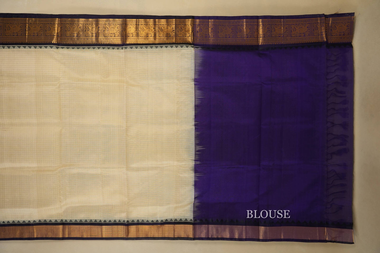 vintage silk cotton saree blouse