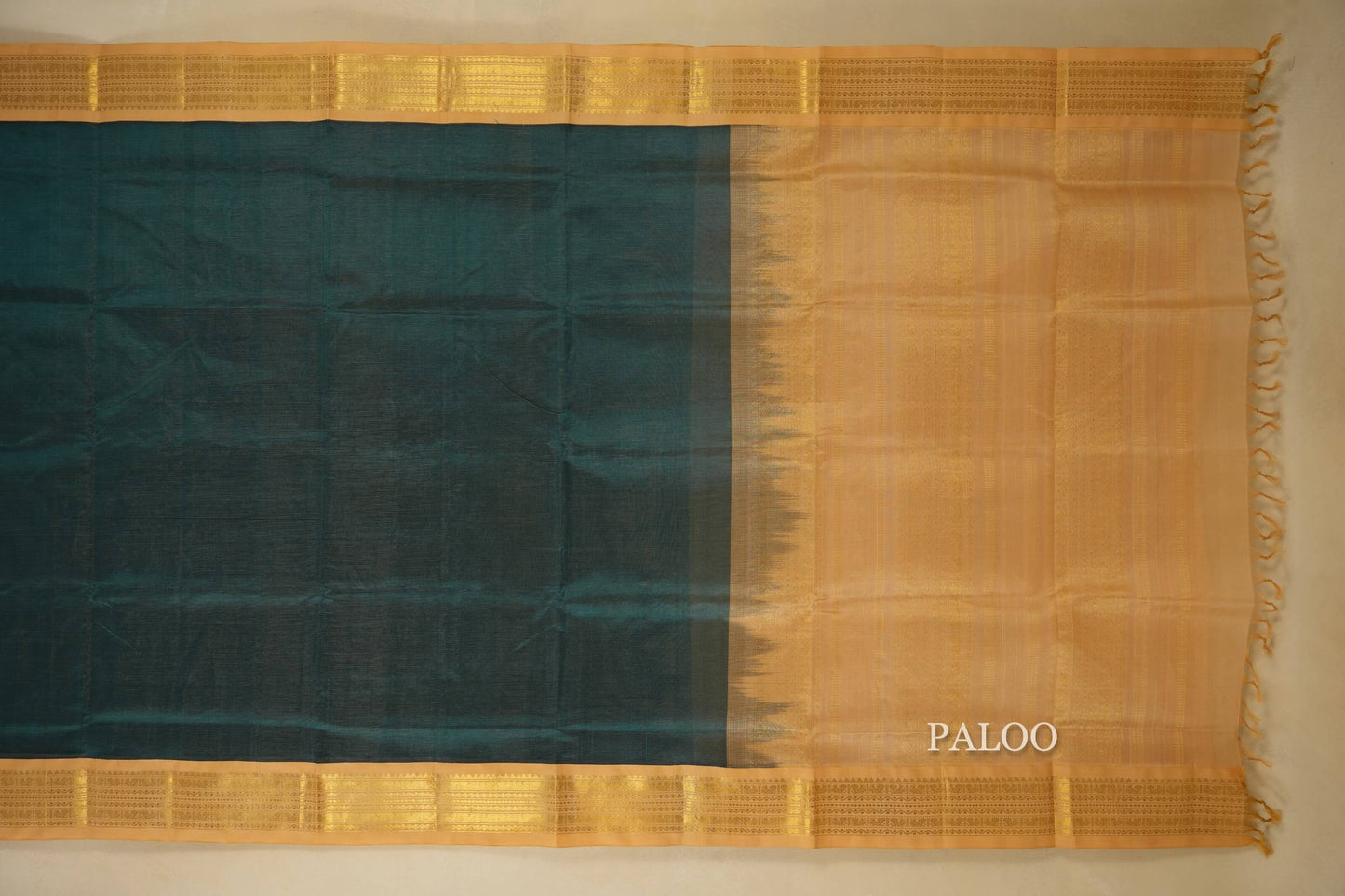 vintage silk cotton saree paloo