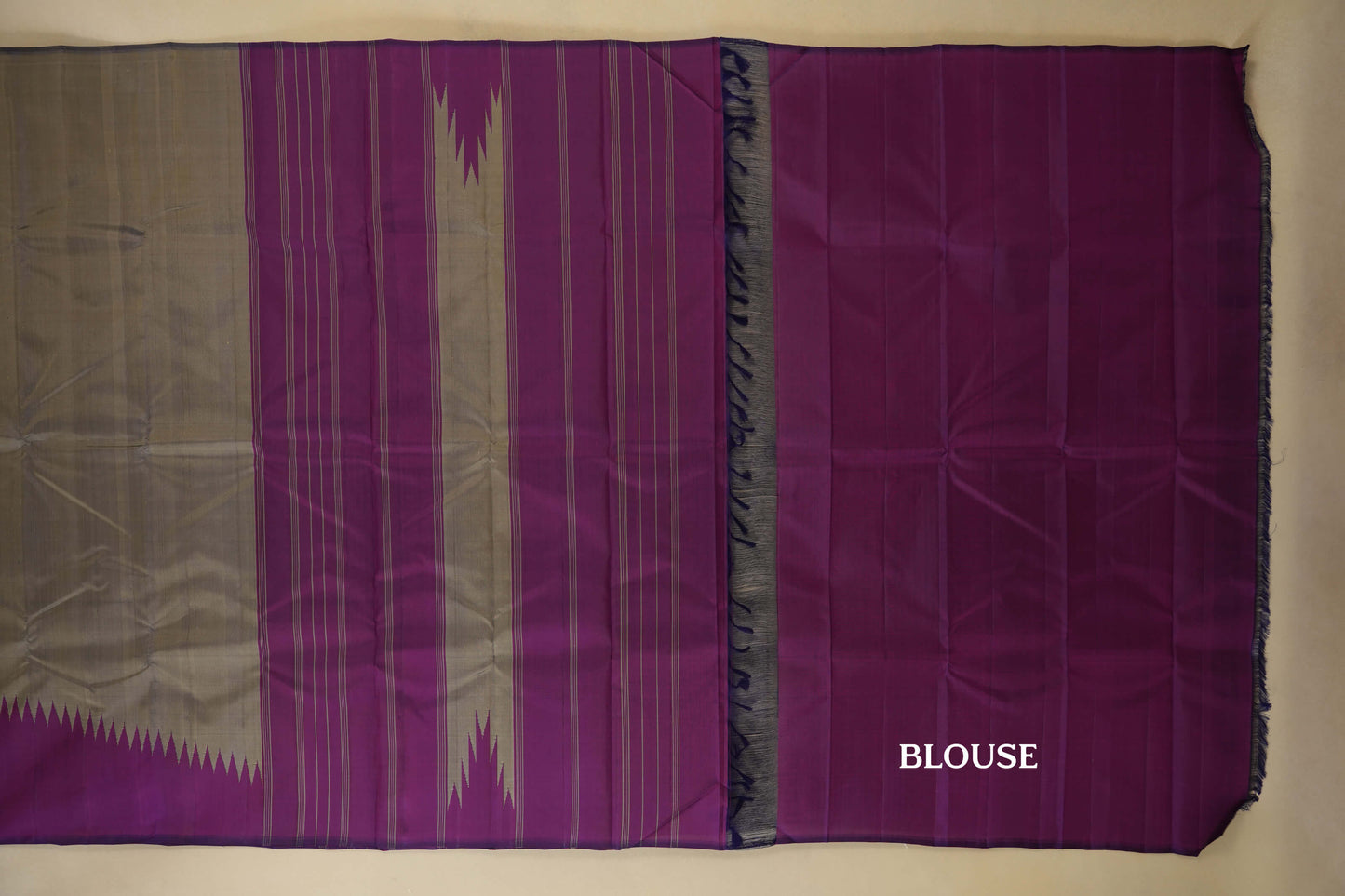 vintage kanjivaram silk saree blouse