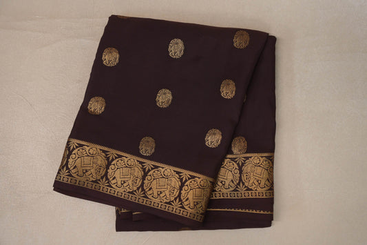 Coffee Brown Mysore Silk Saree