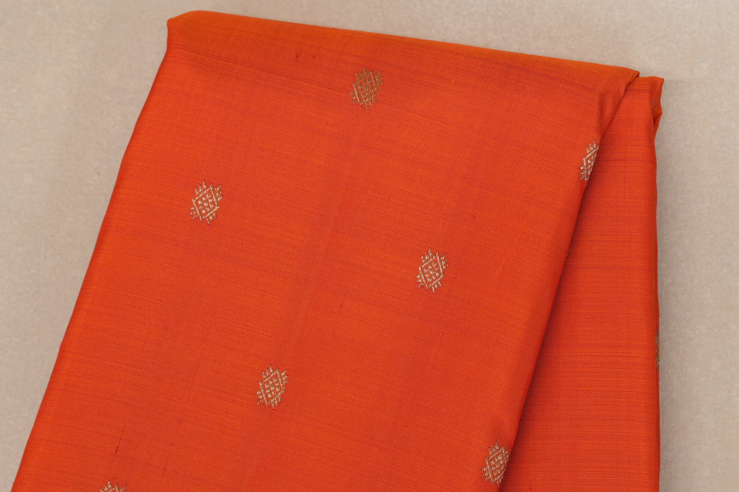 Bright Orange with Bright Pink Borders Heirloom Kanjivaram Silk Saree SS8918