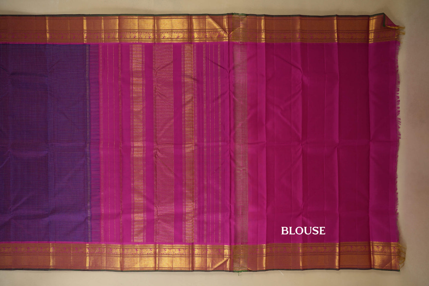 vintage kanjivaram silk saree blouse