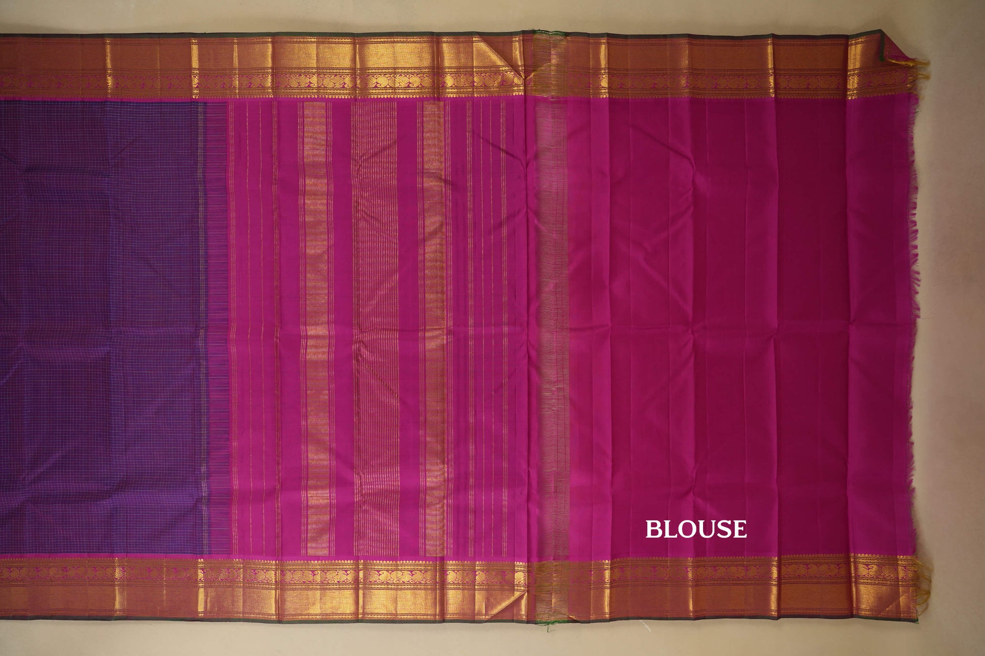 vintage kanjivaram silk saree blouse