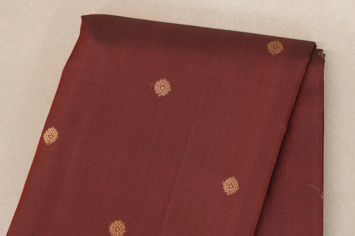 Reddish Brown with Hot Pink Borders Vintage Kanjivaram Silk Saree SS8923