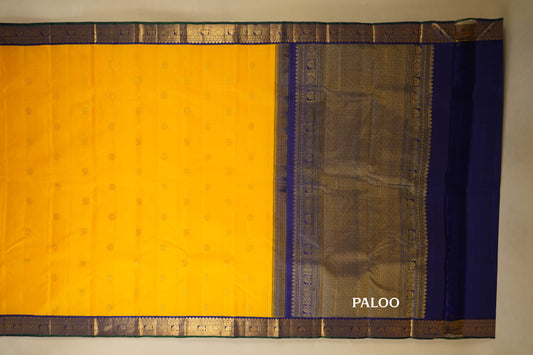 vintage kanjivaram silk saree paloo